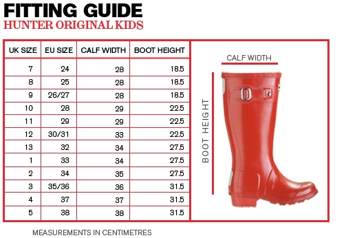 hunter boot sizing tips