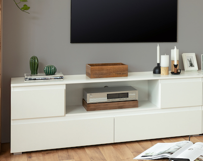 40 Off On Minimalist White Tv Cabinet With Drawers 160cm
