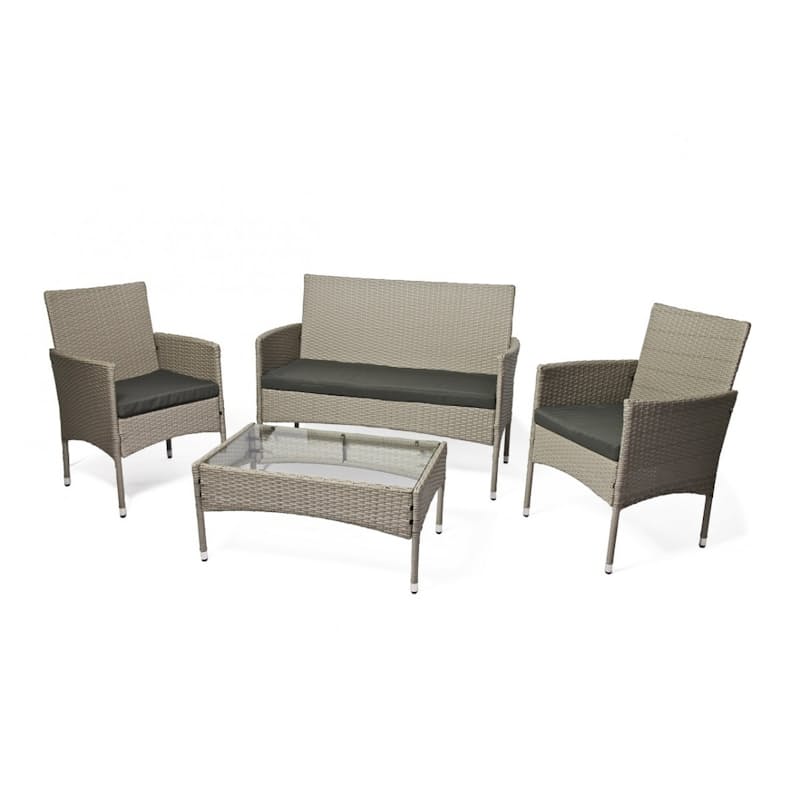 60% off on Fine Living 4 Piece Jakarta Rattan Outdoor Furniture