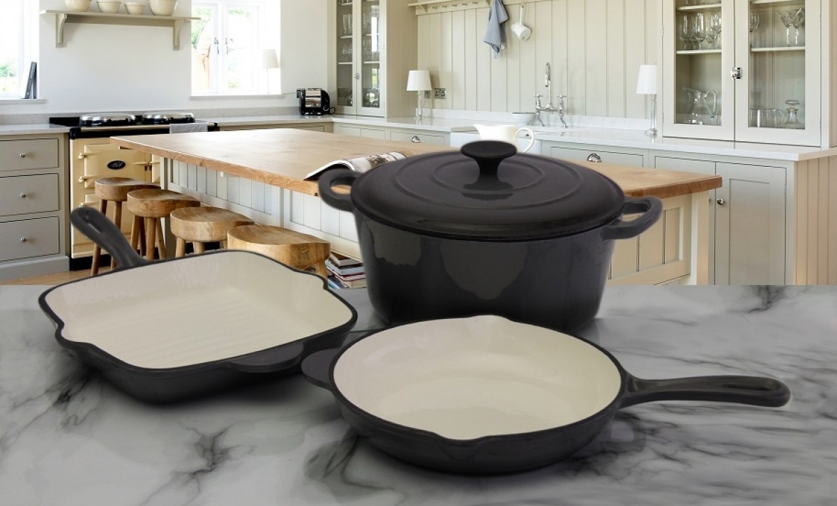 50 off on Fine Living 4 Piece Cast Iron Set OneDayOnly.co.za