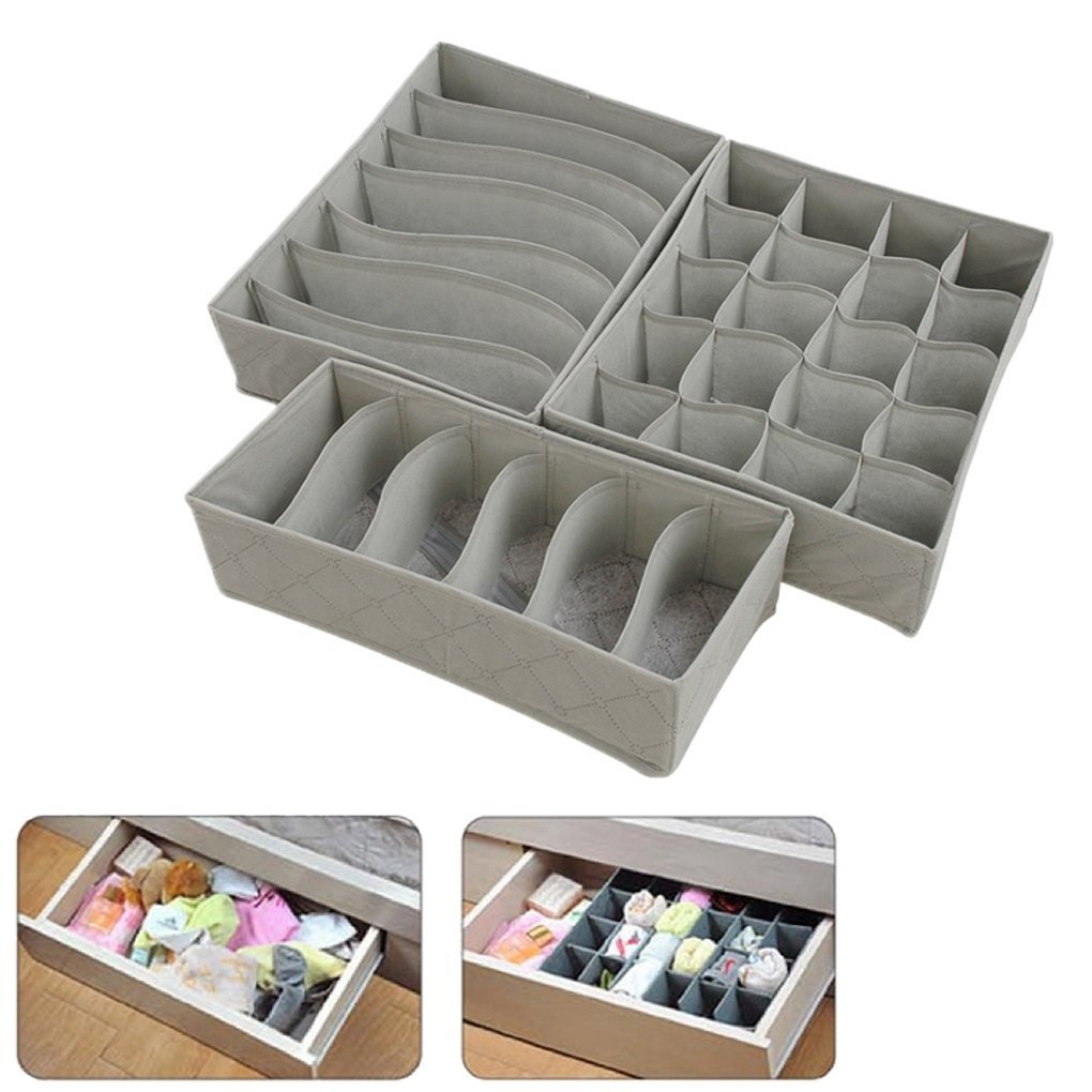 50 Off On Storage Mate Set Of 3 Collapsible Drawer Organisers