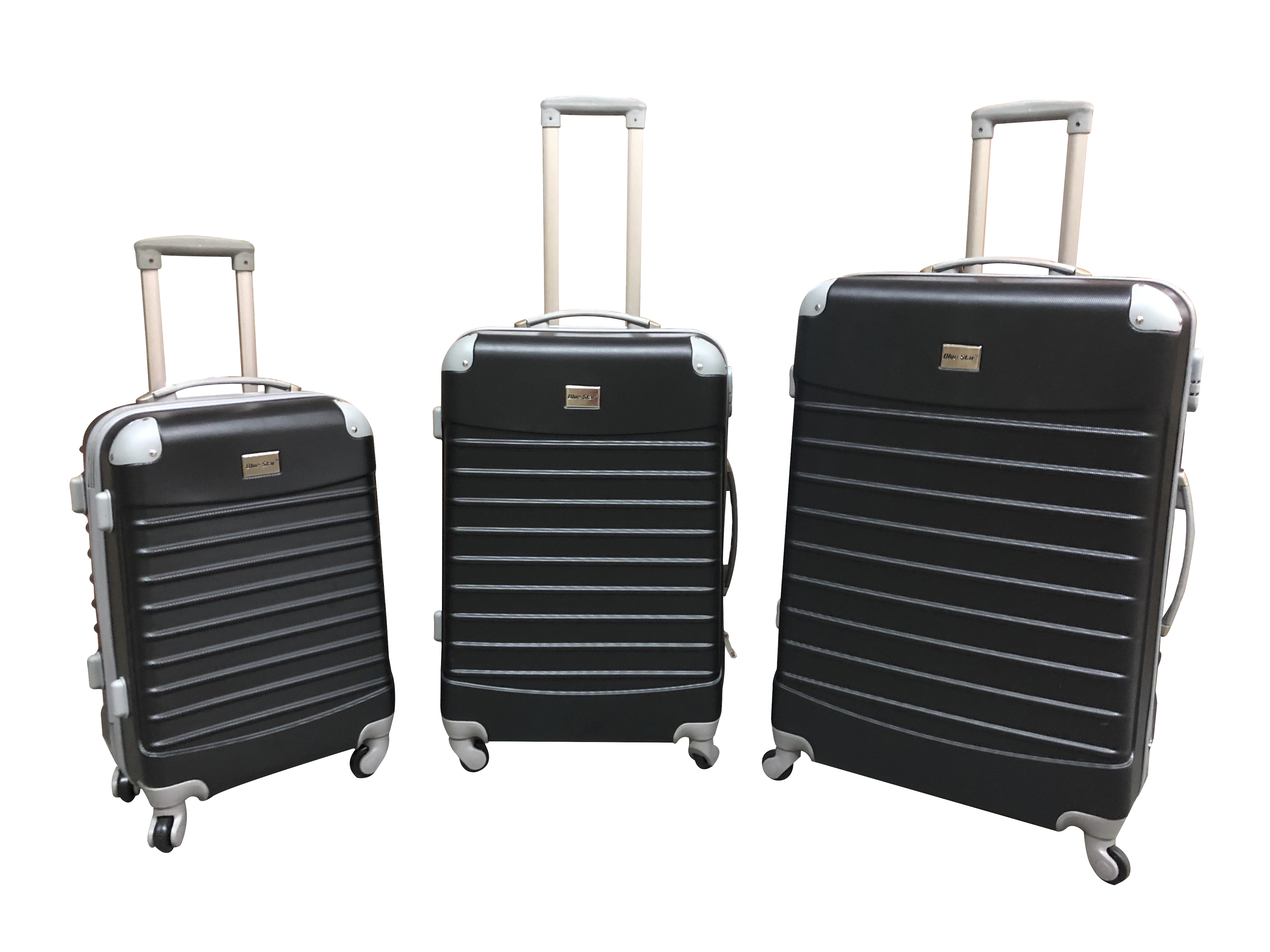 blue star 3 piece luggage set