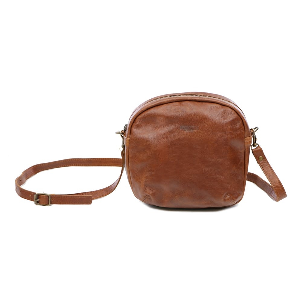 woodstock leather sling bag
