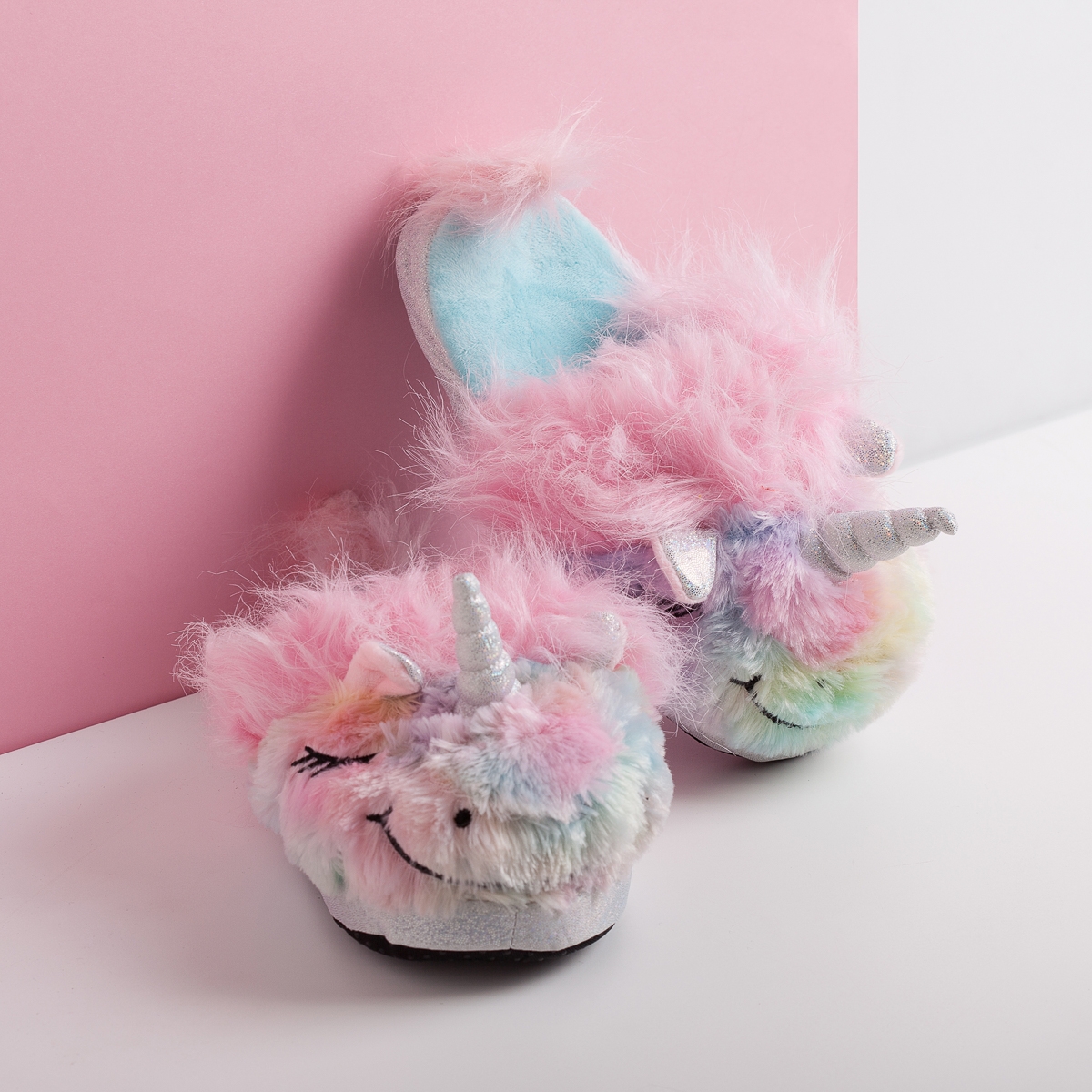 fluffy animal slippers