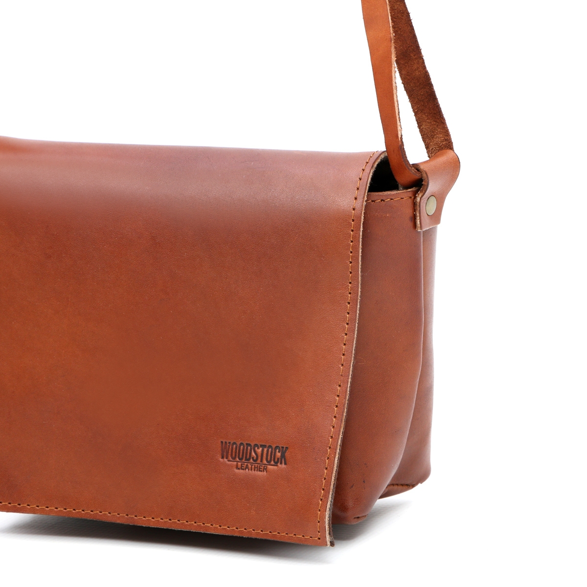 woodstock leather sling bag