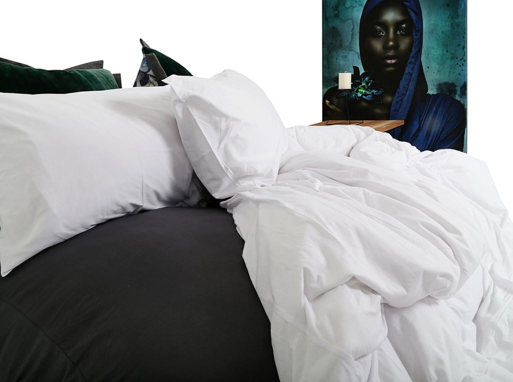 27 Off On The T Shirt Bed Co White Jersey Knit Duvet Cover Set