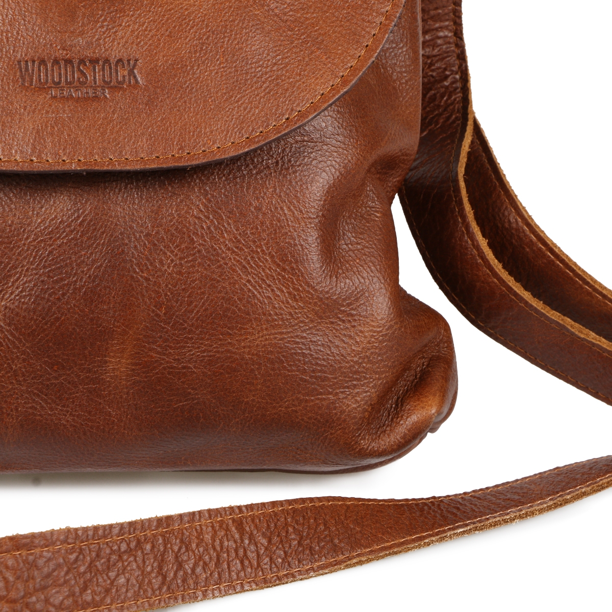 woodstock leather sling bag