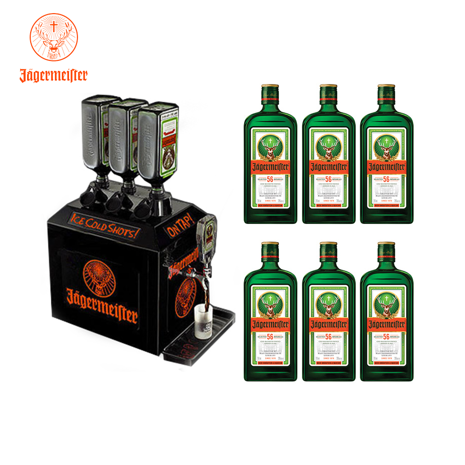 17 off on 3 Bottle Tap Machine + 6 Bottles of Jagermeister