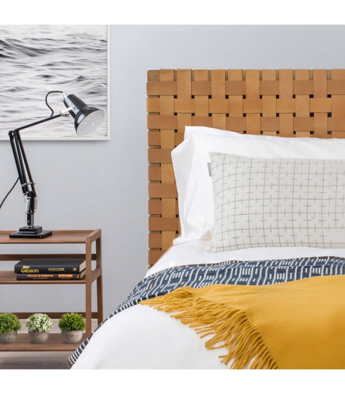 33 Off On Indonesian Woven Bovine Leather Headboard