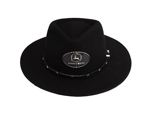black broad brimmed hat
