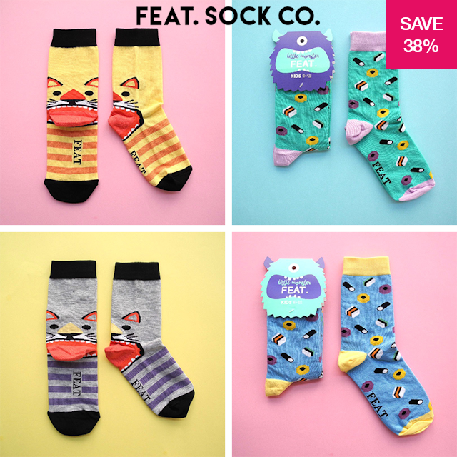 38% off on Gift Box of 4 Pairs of Kids Socks