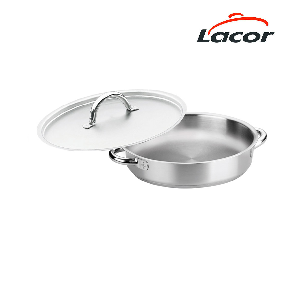 63 off on 24cm Stainless Steel Paella Pan with Lid