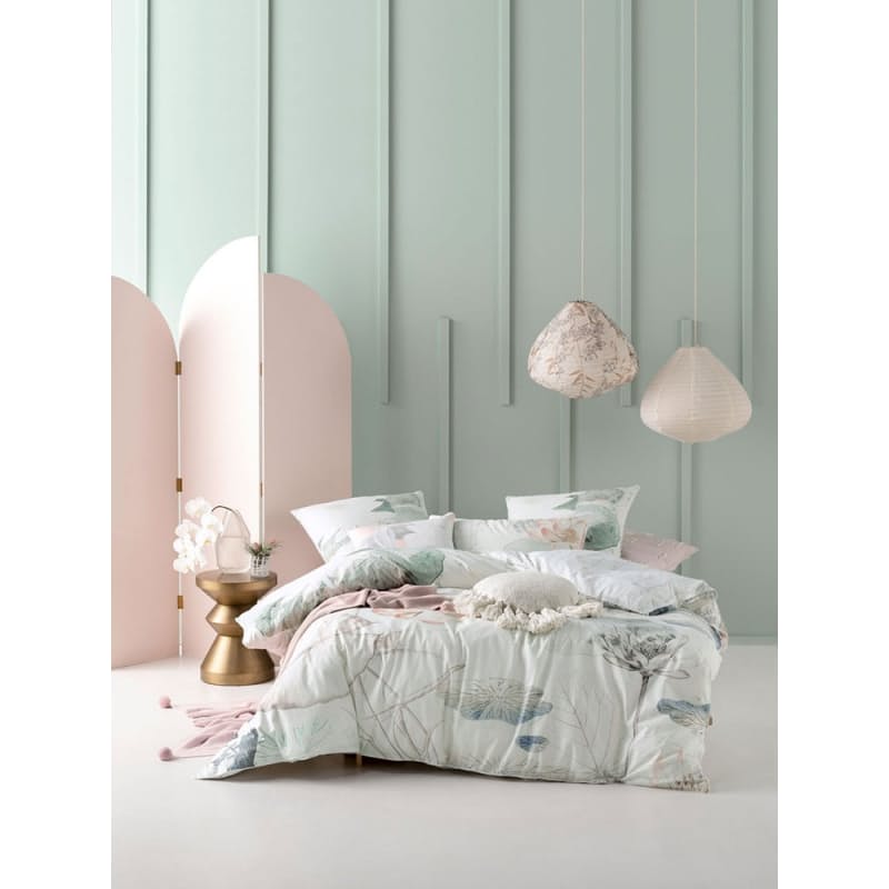 44 Off On Linen House Shoji Mint Duvet Cover Set With Standard