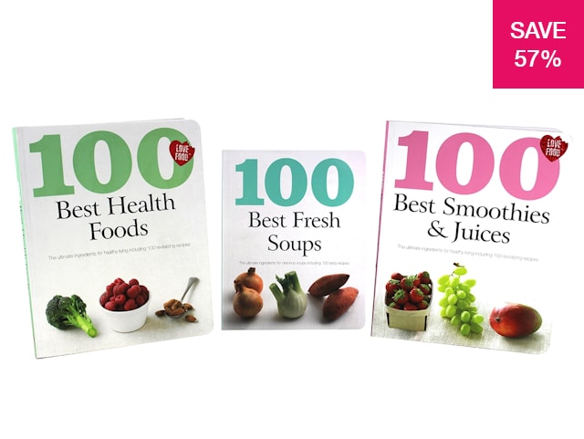 57% off on Healthly Recipe Book Bundle (3 Books)
