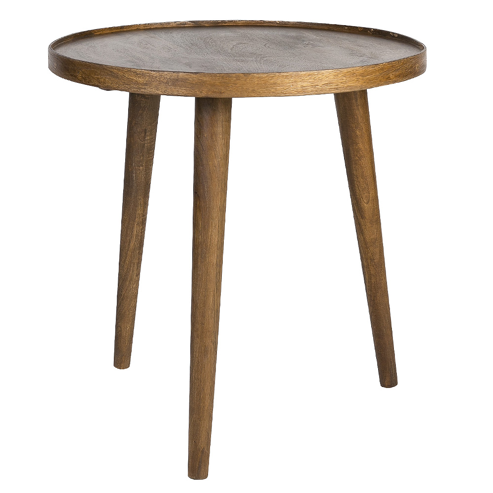 25 off on Basics Round Mango Wood Side Table (35cm or 50cm