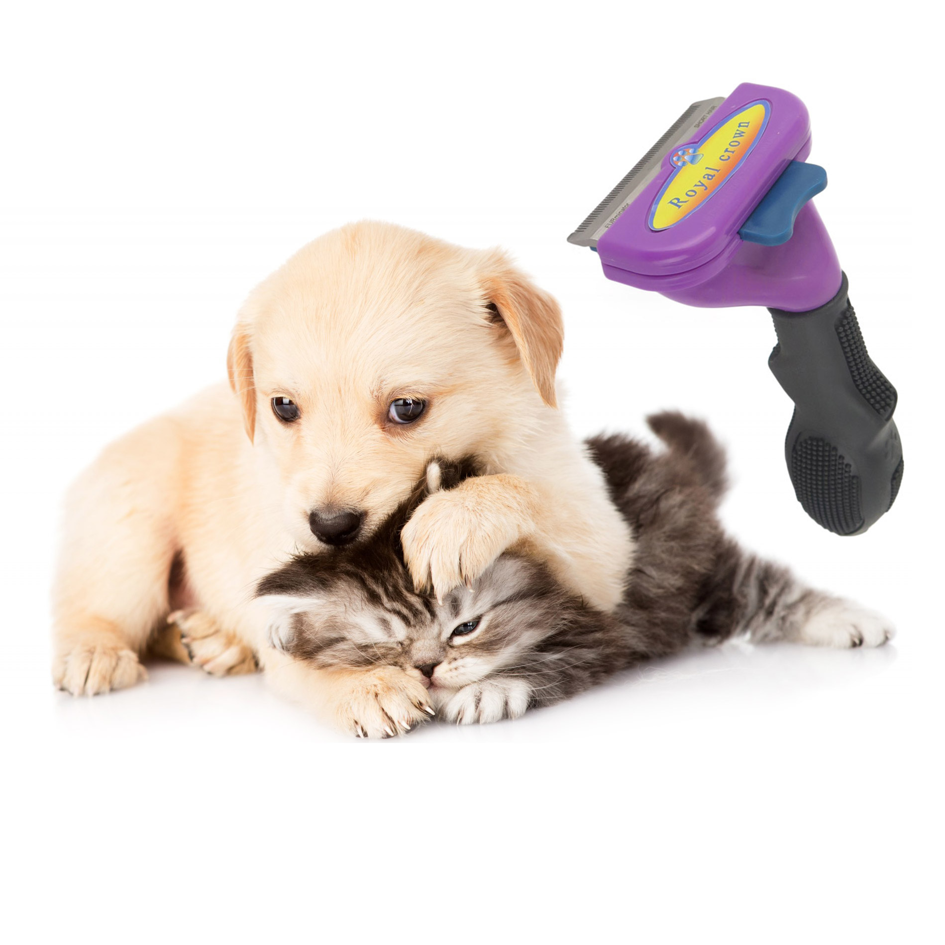 50 Off On Royal Crown Fur Deshedding Tool For Short Hair Pets