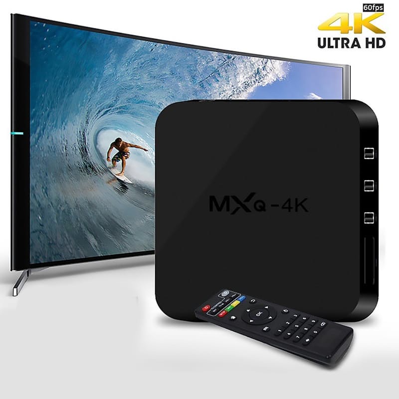 46 off on 4k smart android tv box media player with remote with 16gb on board memory