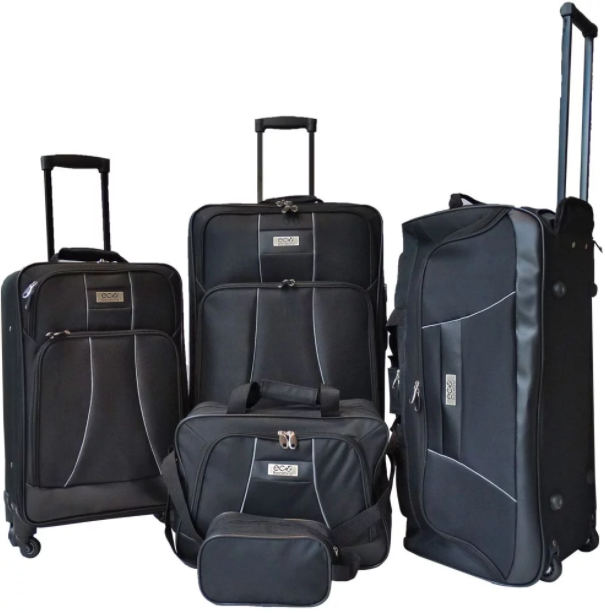 5 piece suitcase set