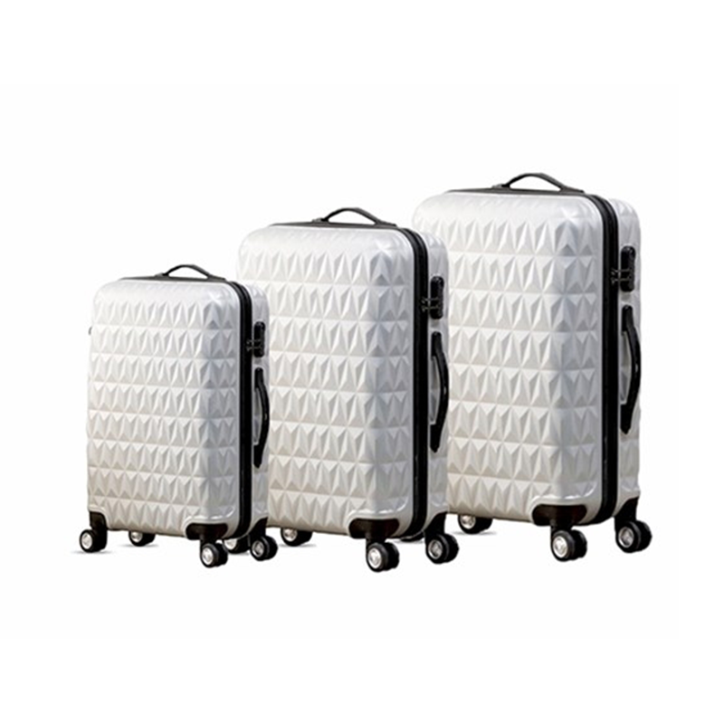 white hard luggage set