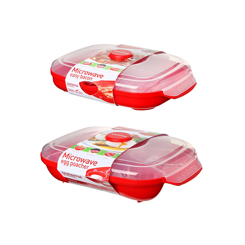 47 off on Easy Breakfast Microwaveable Container Set (Bacon & Egg Poacher)