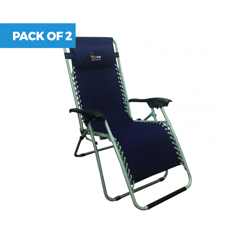 25 off on Pack of 2 Deluxe Lounger Folding Relax Chairs