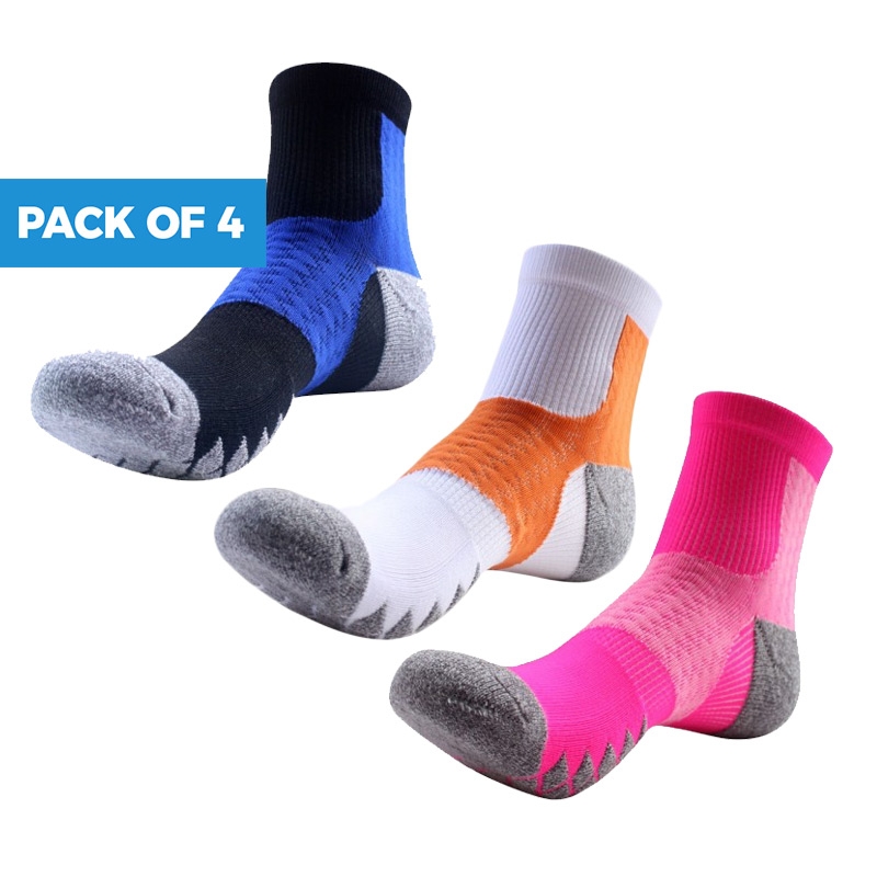 29 off on Pack of 4 Unisex UK 47 Moisture Wicking Ankle Length Sport