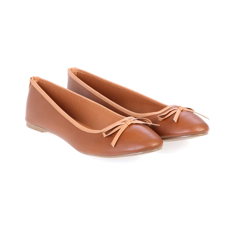 67% off on Ballet Pumps with Bow Detail