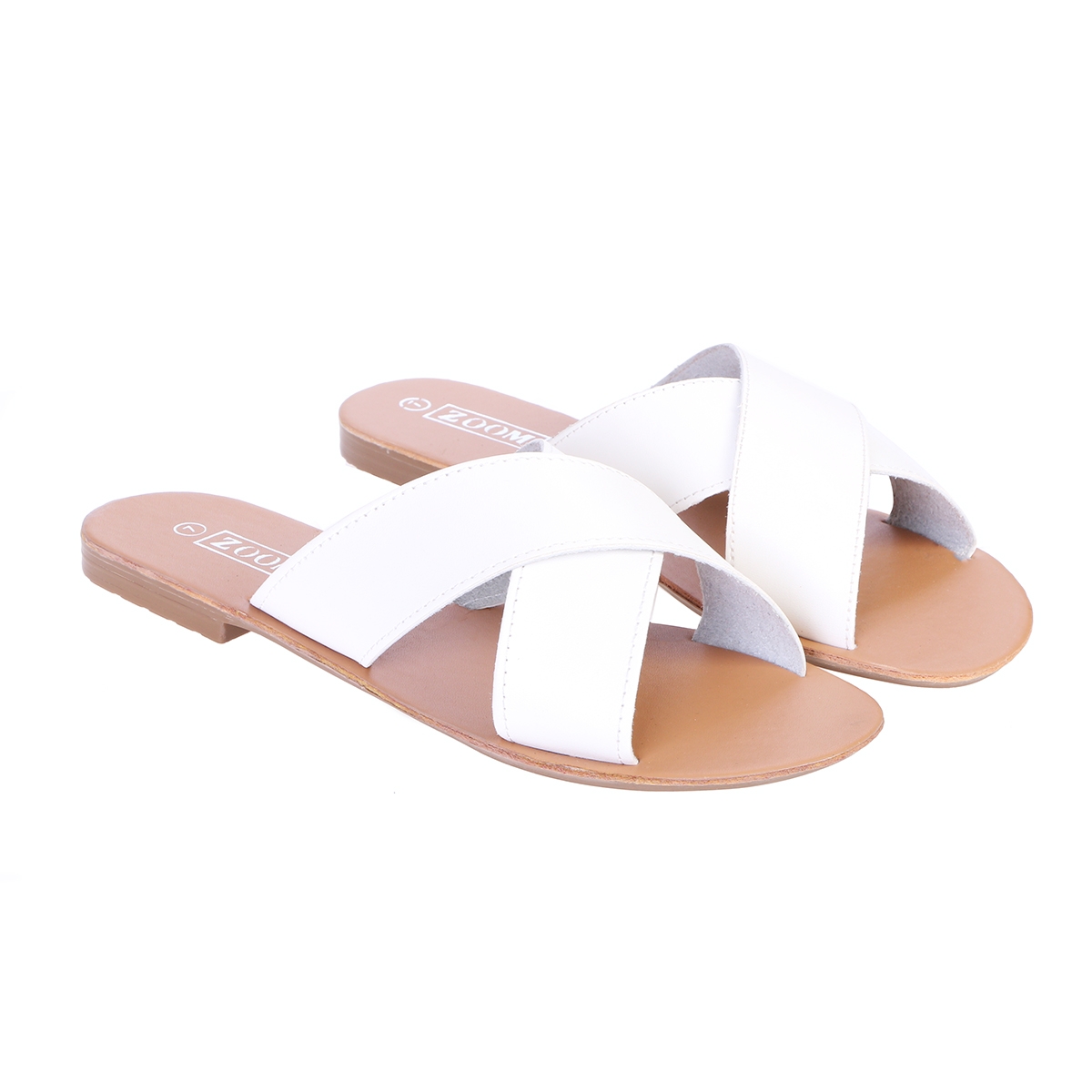 criss cross slip on sandals