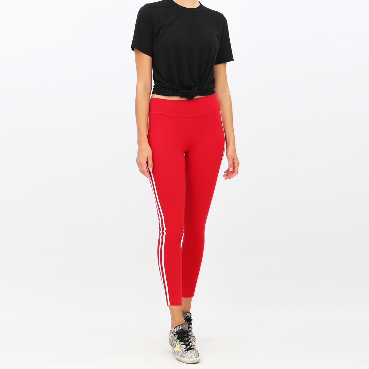 ladies red leggings