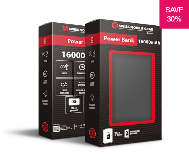 Download 30% off on 16000mAh Portable Power Bank