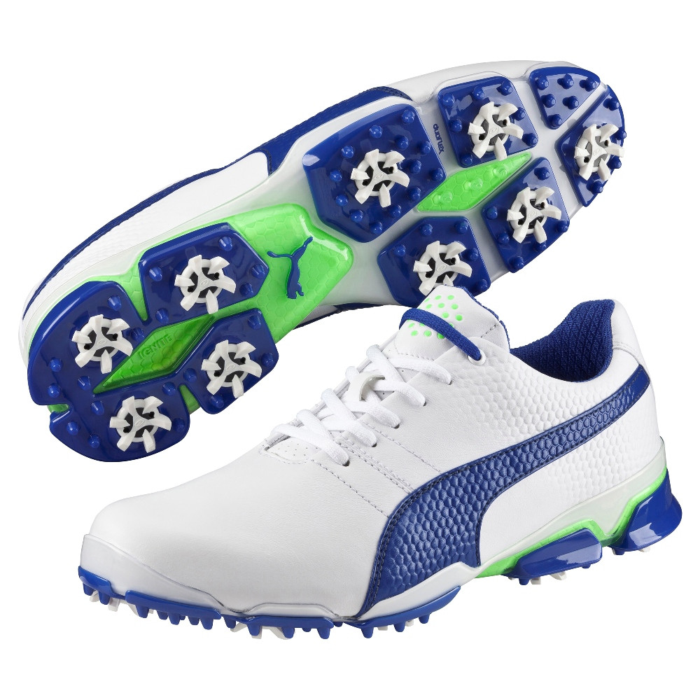 green puma golf shoes