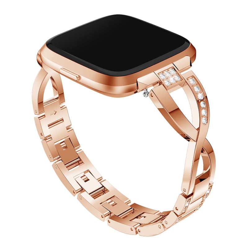 48% off on Fitbit Versa Rose Gold Stainless Steel Band