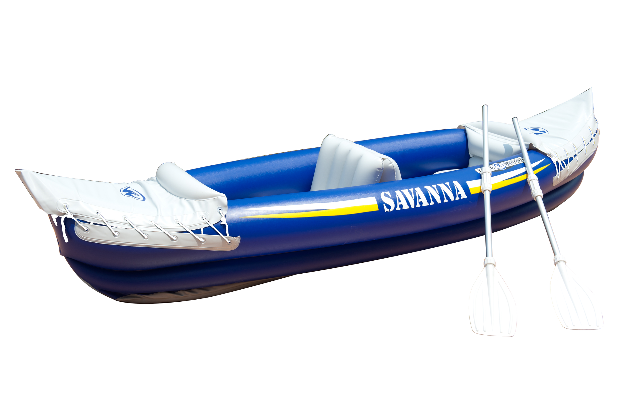 Aqua Marine Inflatable Double Kayak Inc Pump Paddles.