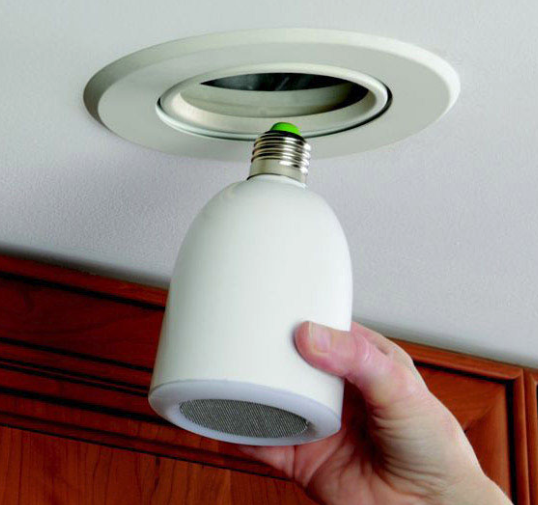 wireless light fixture speakers