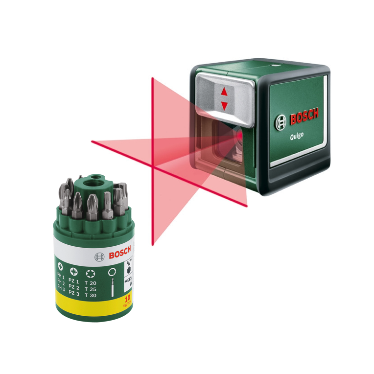 38 Off On Bosch Quigo Iii Laser Levelling Tool 10 Piece