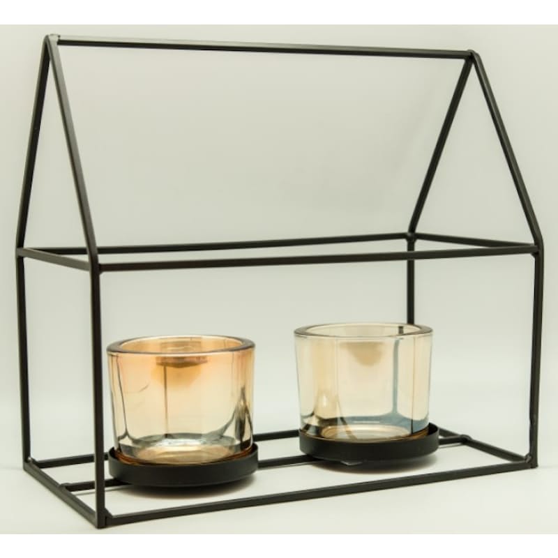 25 Off On Tassels Treasures Wireframe Steel House Candle Holder