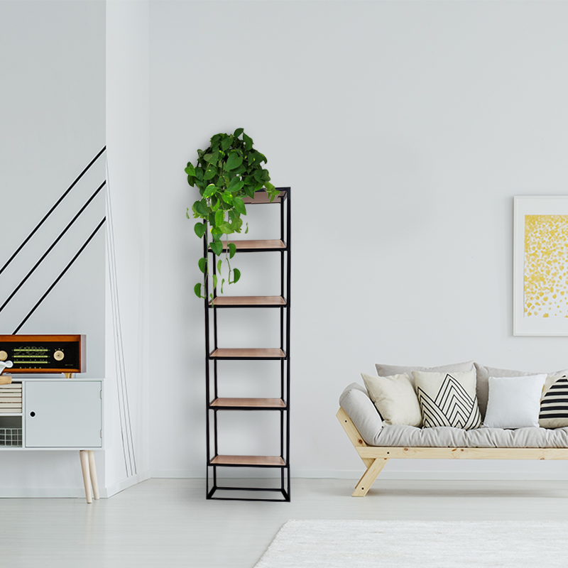 64 Off On Essa Shelving Industrial Narrow Bookcase Assembled