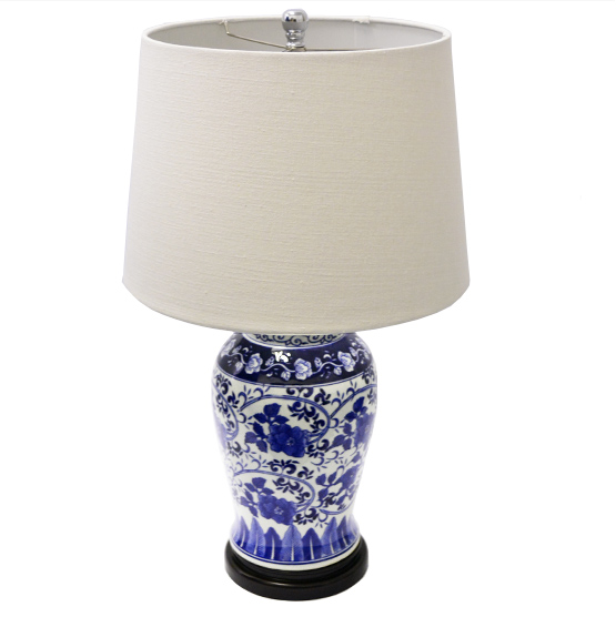 40 Off On Delftware Ceramic Lamp With Off White Lamp Shade Onedayonly Co Za