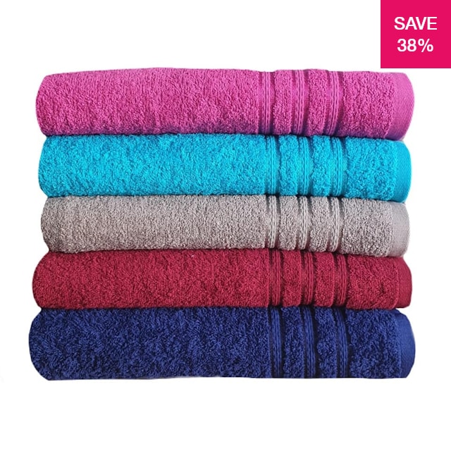 38 off on Set of 2 380gsm Bath Sheets (85cm x 150cm)