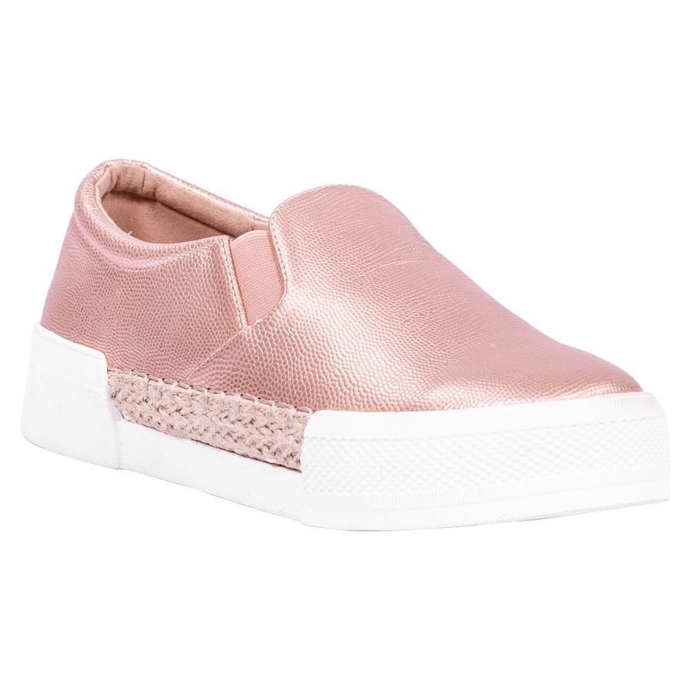 ladies laceless sneakers