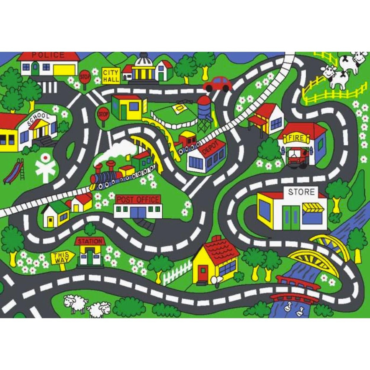 32 off on Road Map Kids Rug
