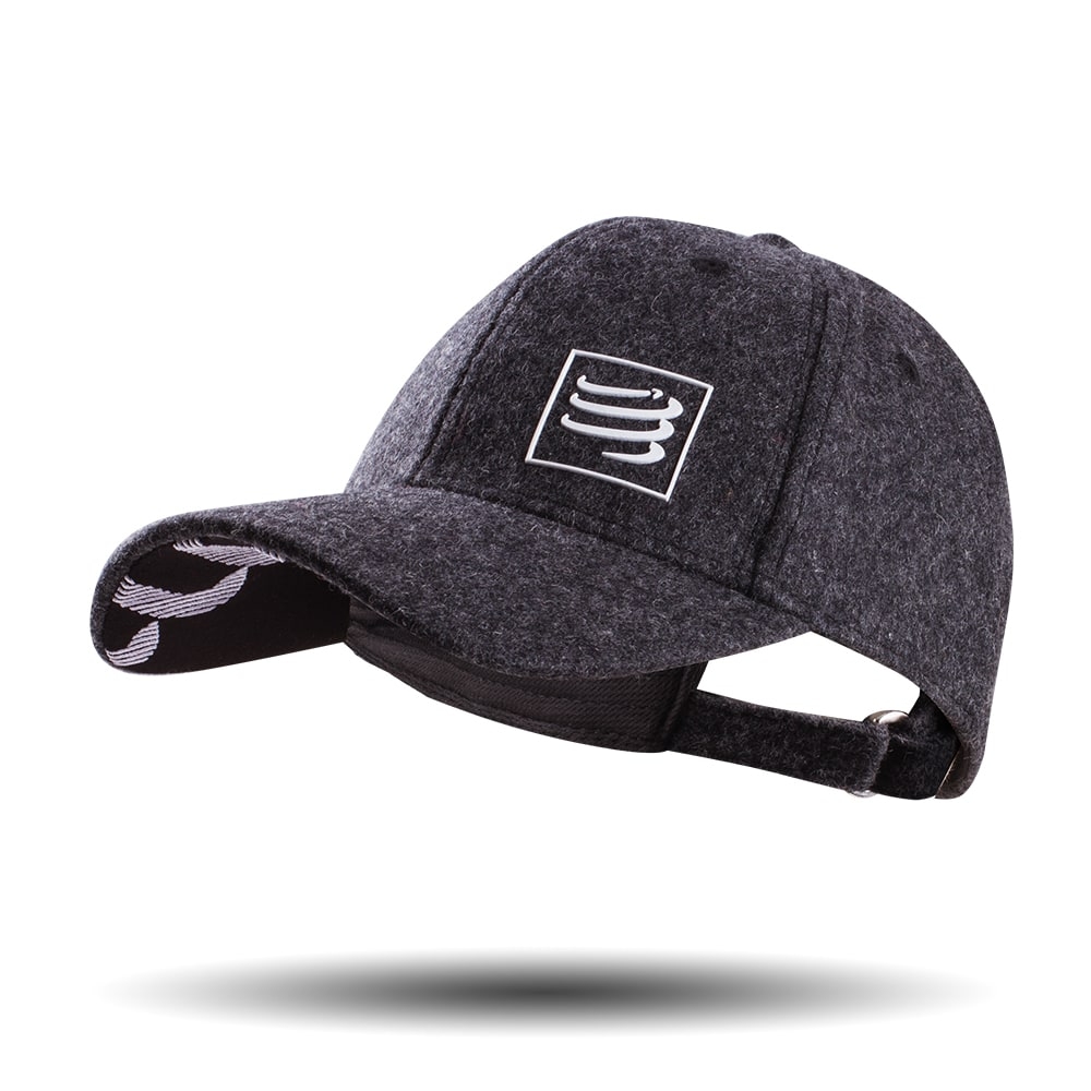 grey wool baseball cap
