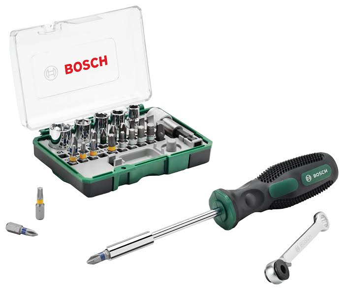 26 off on Bosch 27 Piece MiniRatchet Set + Hand Screwdriver